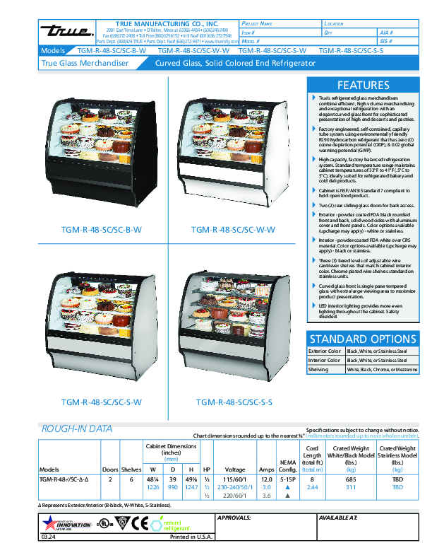 Cutsheet