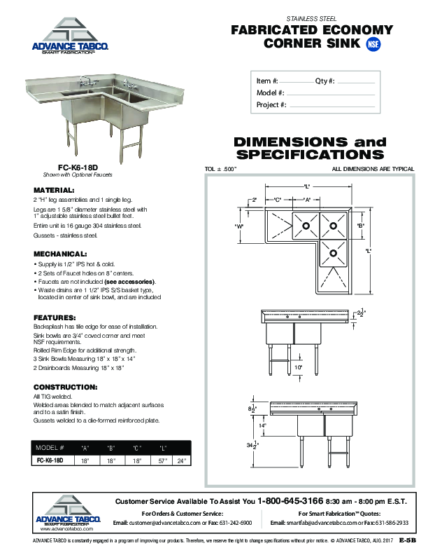 Cutsheet