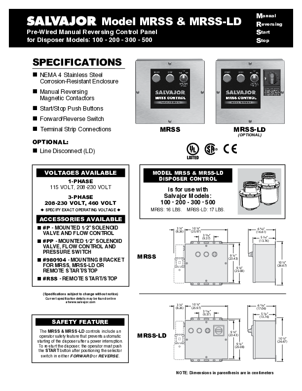 Cutsheet