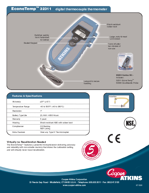 Cutsheet