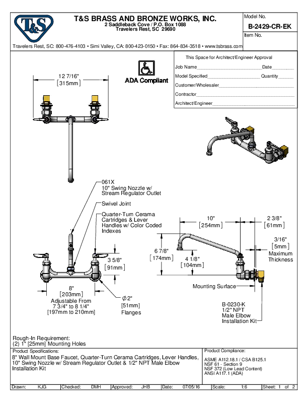 Cutsheet