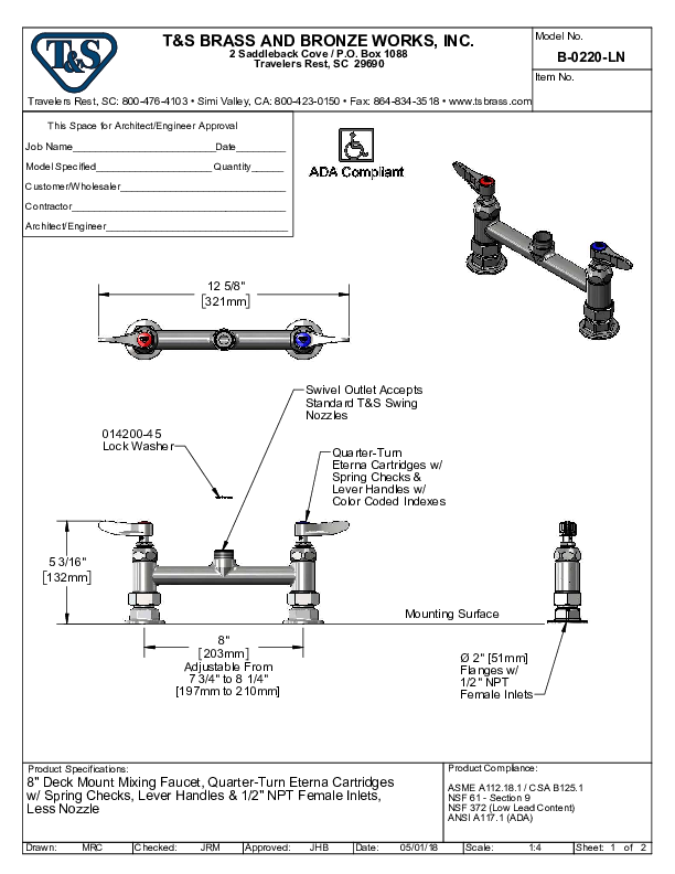 Cutsheet