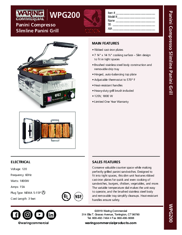 Cutsheet