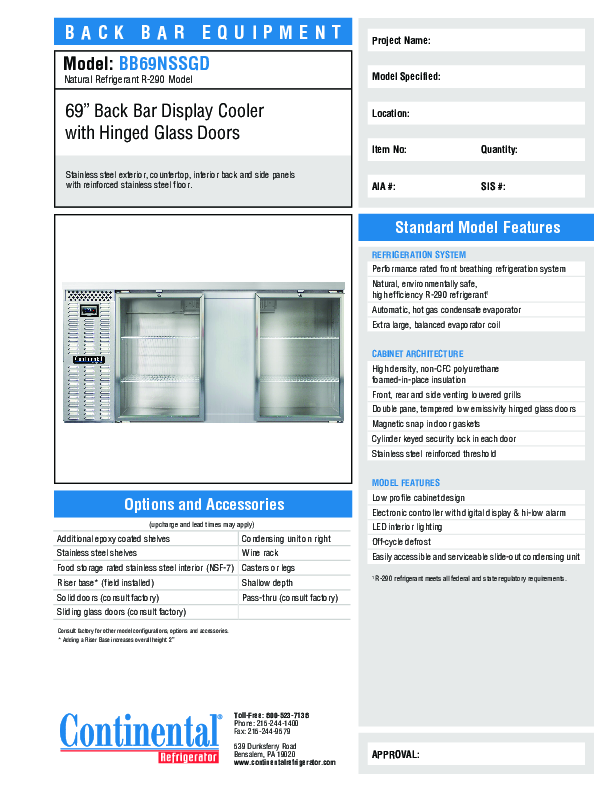 Cutsheet