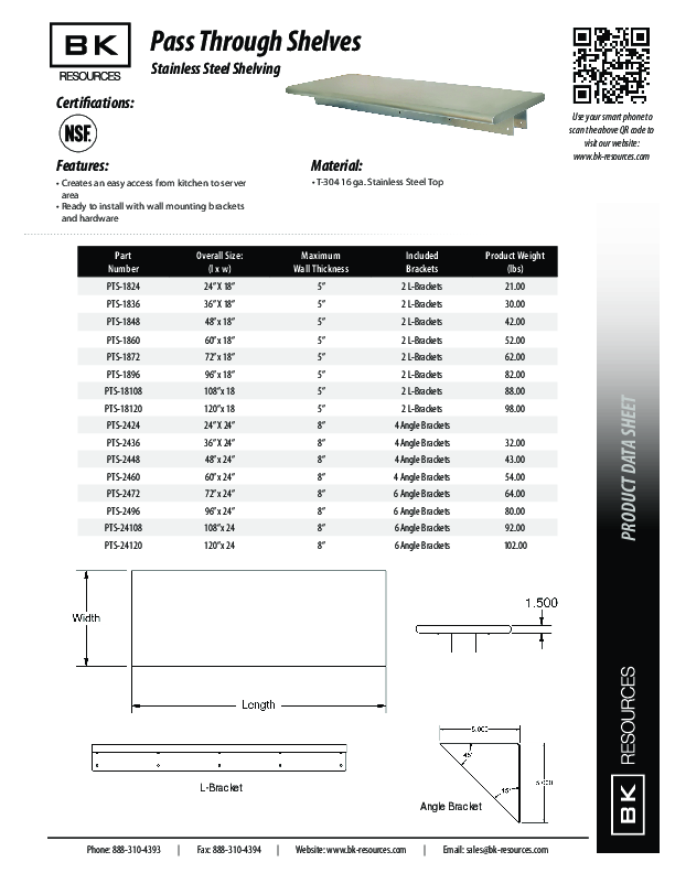 Cutsheet