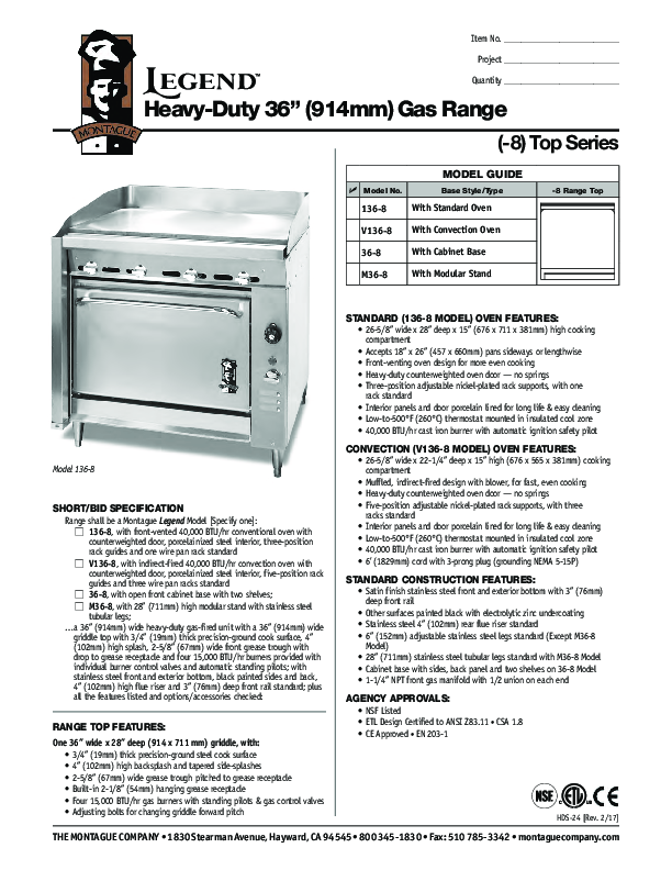 Cutsheet