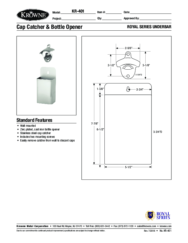 Cutsheet