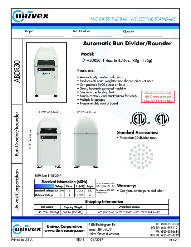 Cutsheet