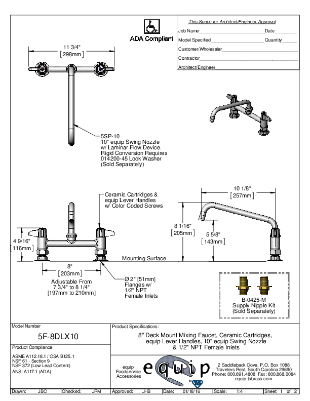 Cutsheet