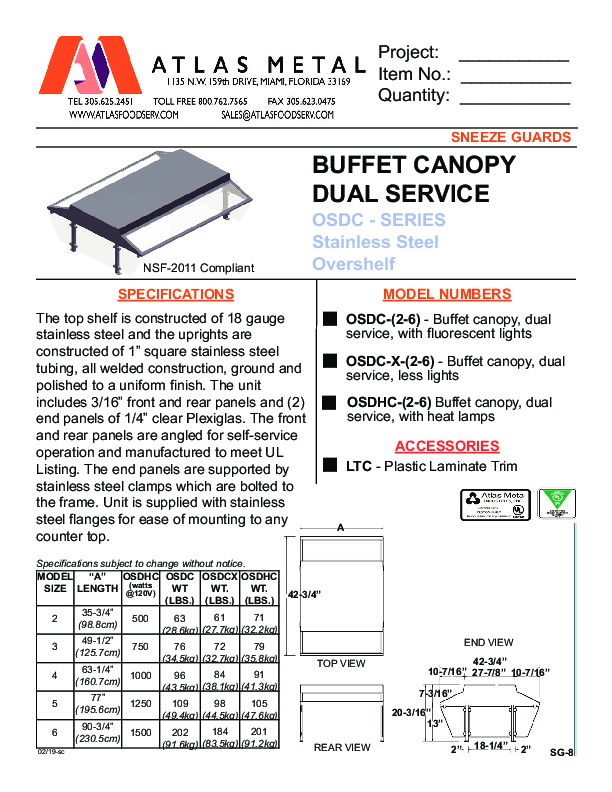 Cutsheet