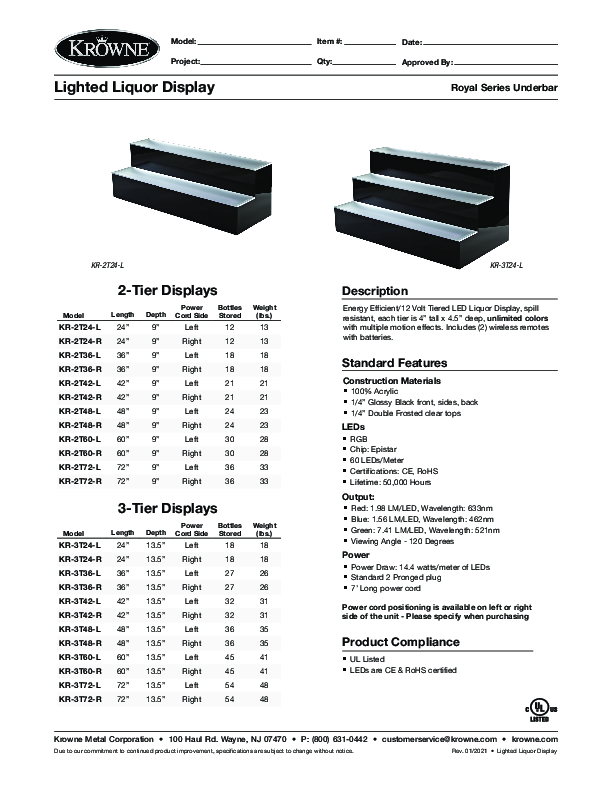 Cutsheet