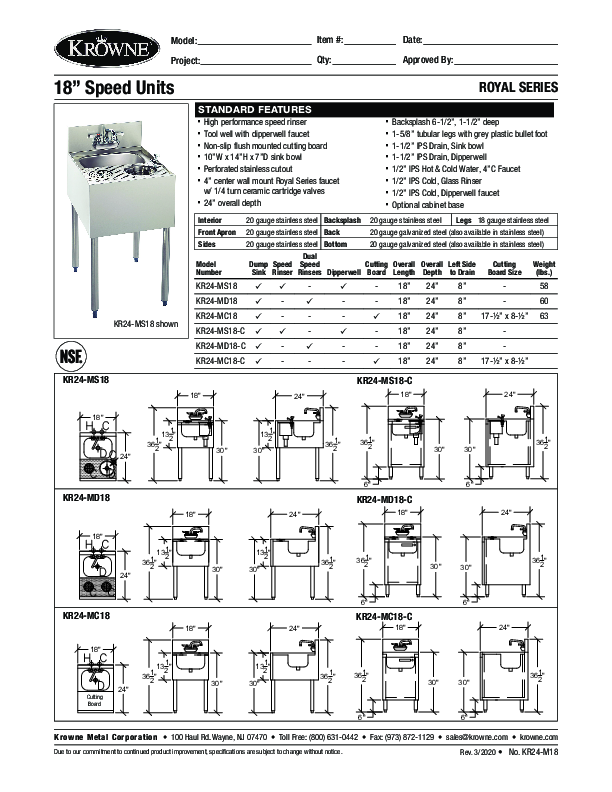 Cutsheet