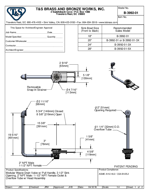 Cutsheet