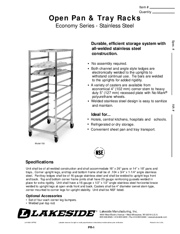 Cutsheet