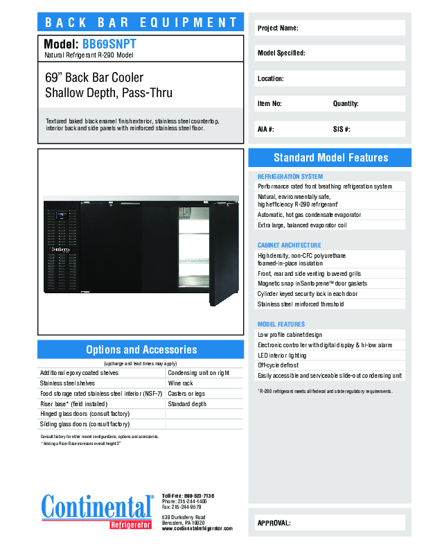 Cutsheet