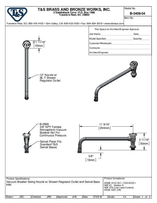 Cutsheet