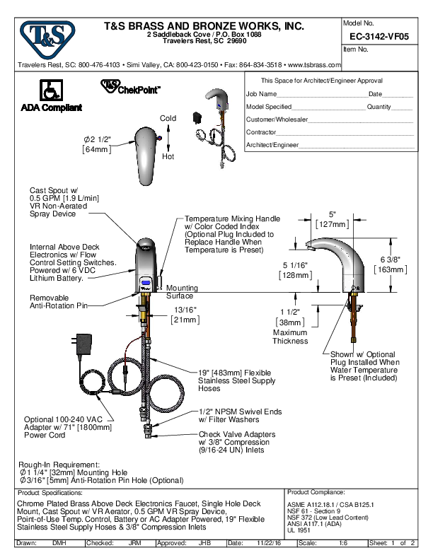 Cutsheet