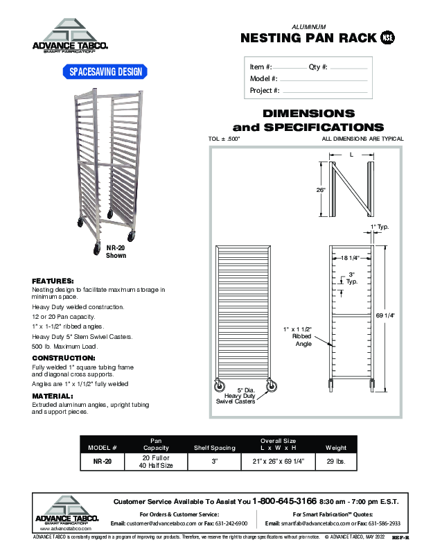 Cutsheet