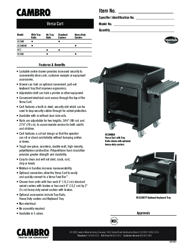 Cutsheet