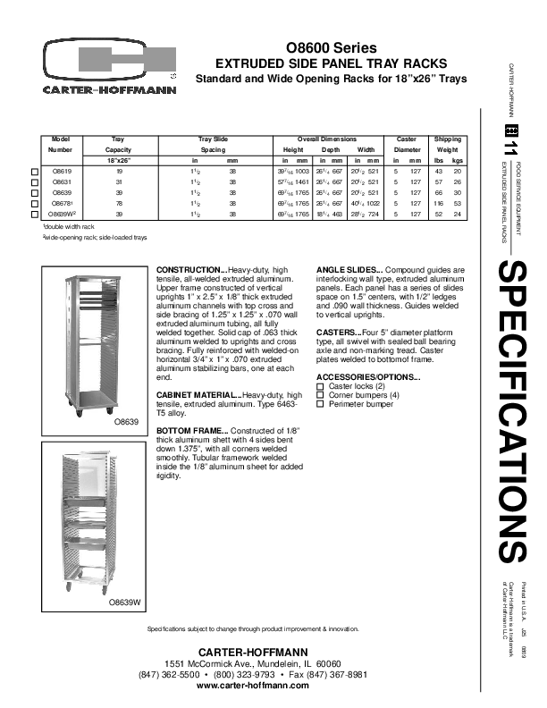 Cutsheet