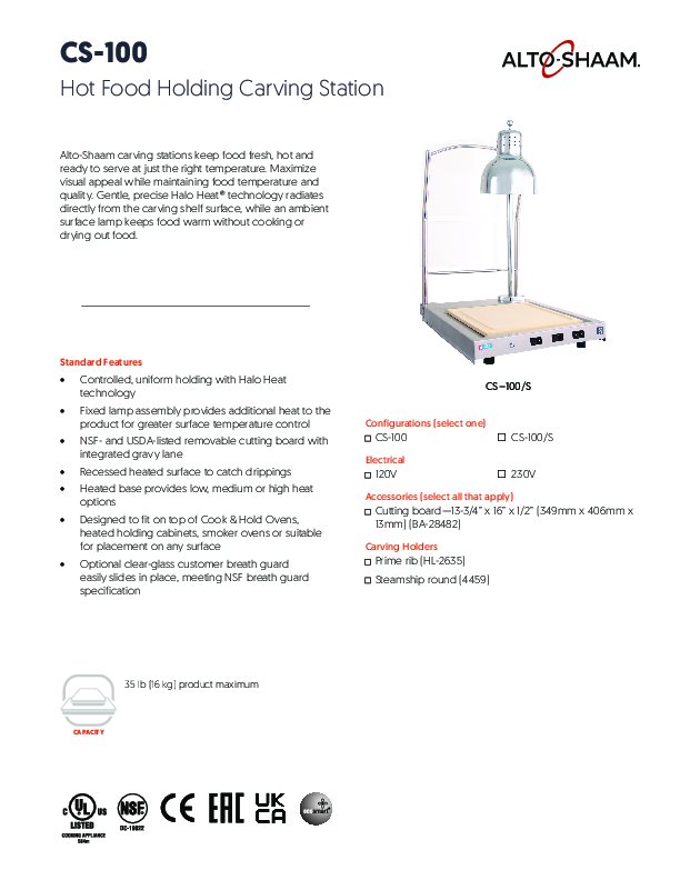 Cutsheet