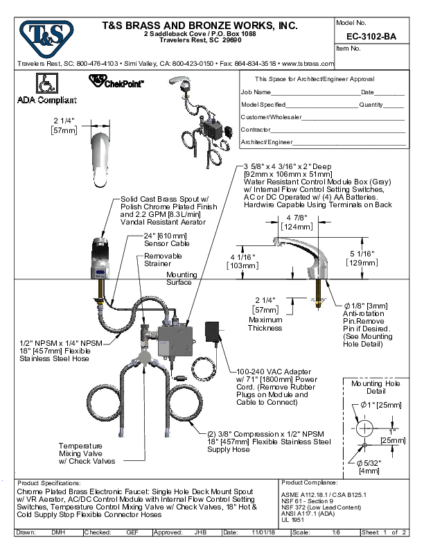 Cutsheet