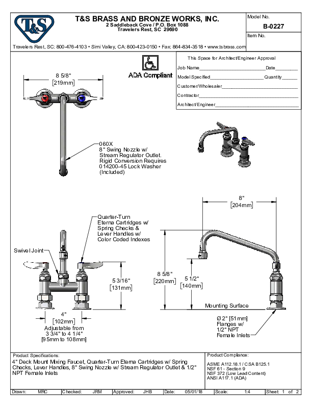 Cutsheet