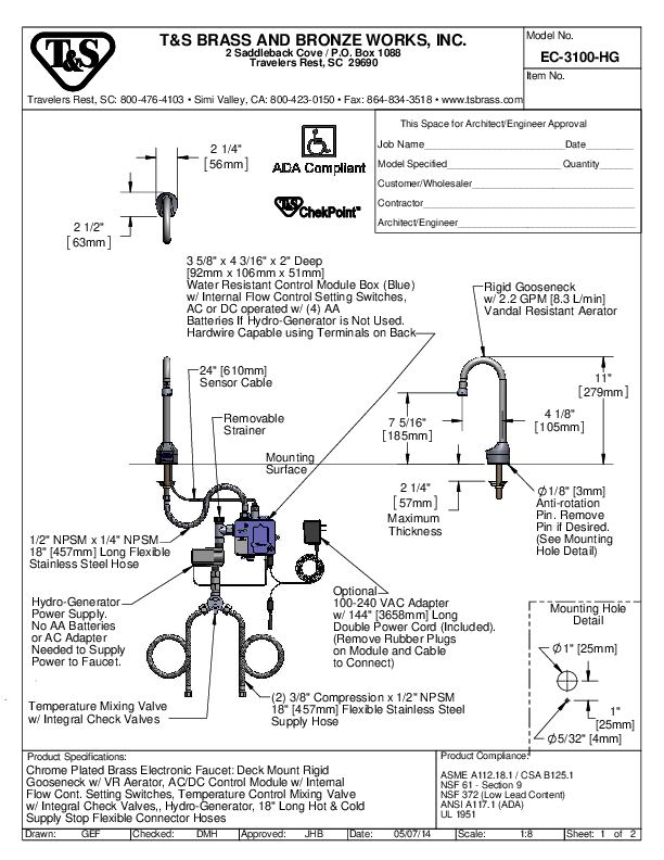 Cutsheet