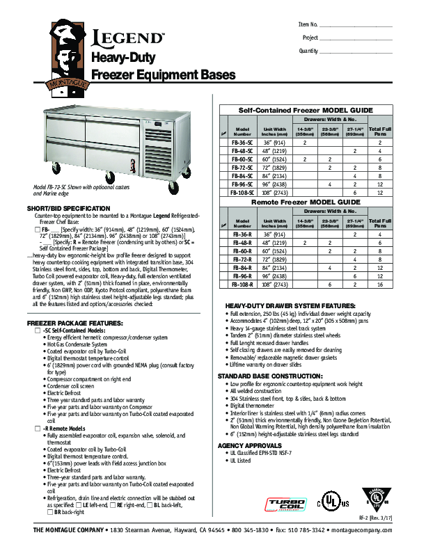 Cutsheet