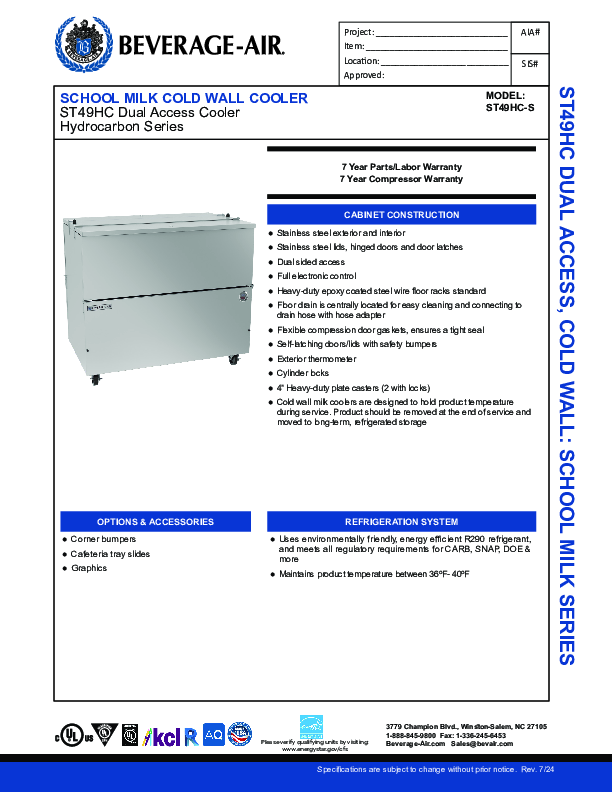 Cutsheet