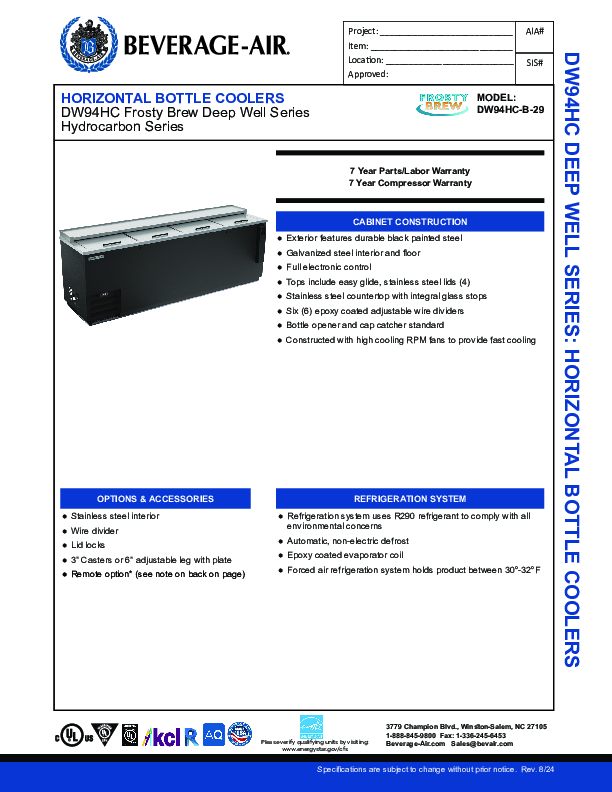 Cutsheet