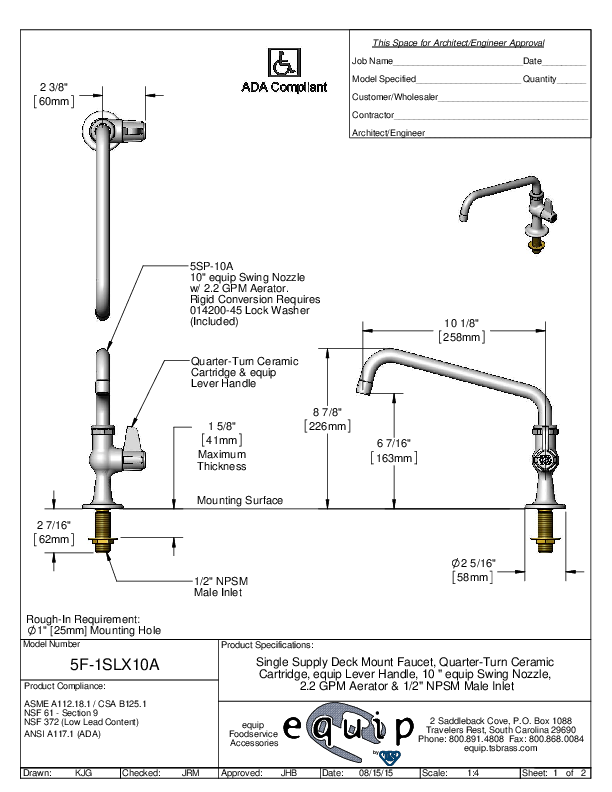 Cutsheet