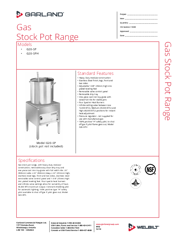 Cutsheet