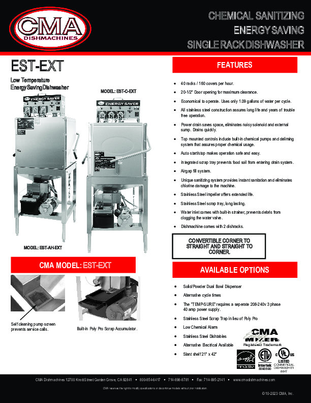 Cutsheet