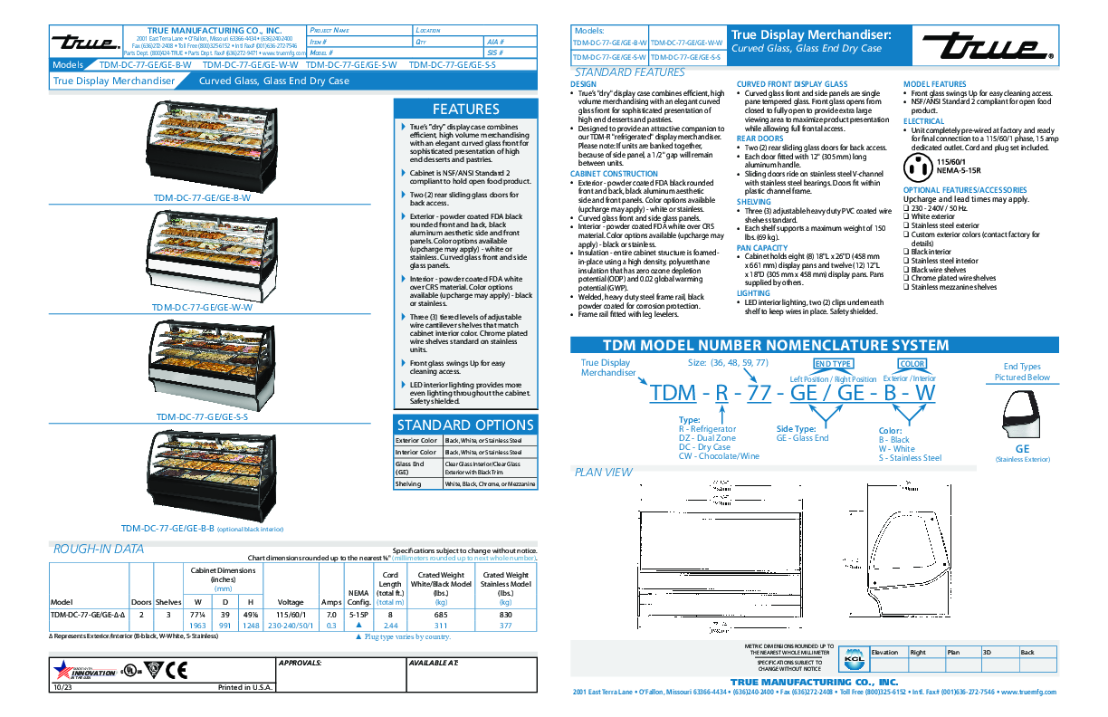 Cutsheet