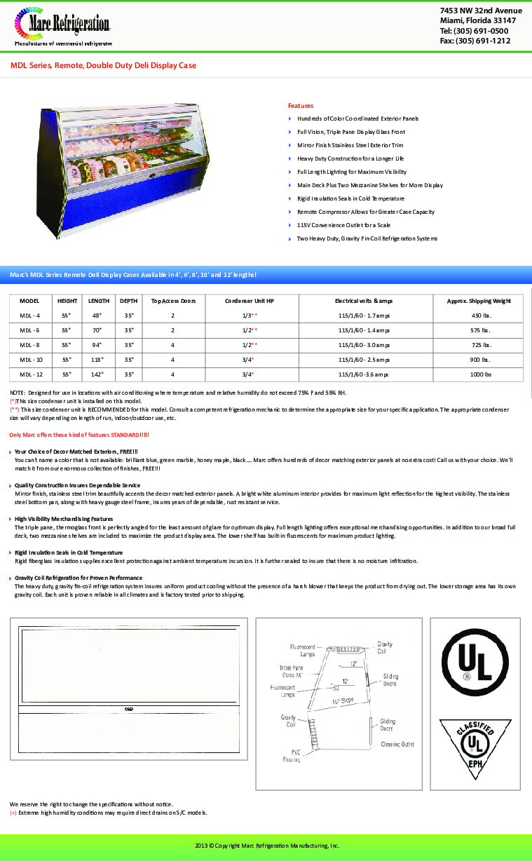 Cutsheet