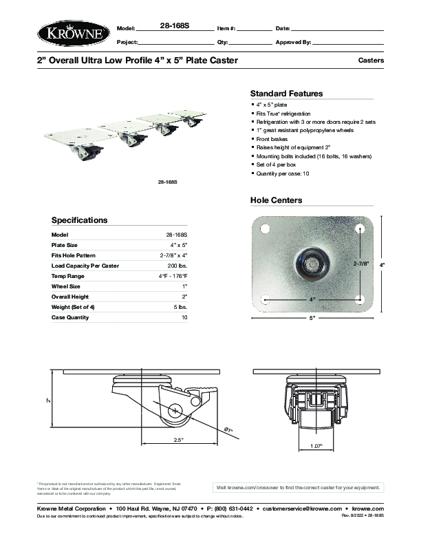 Cutsheet