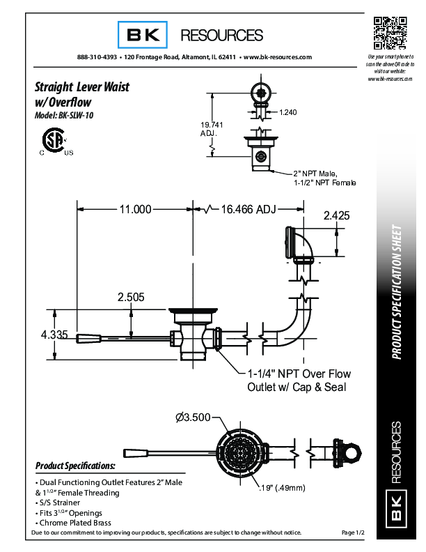 Cutsheet