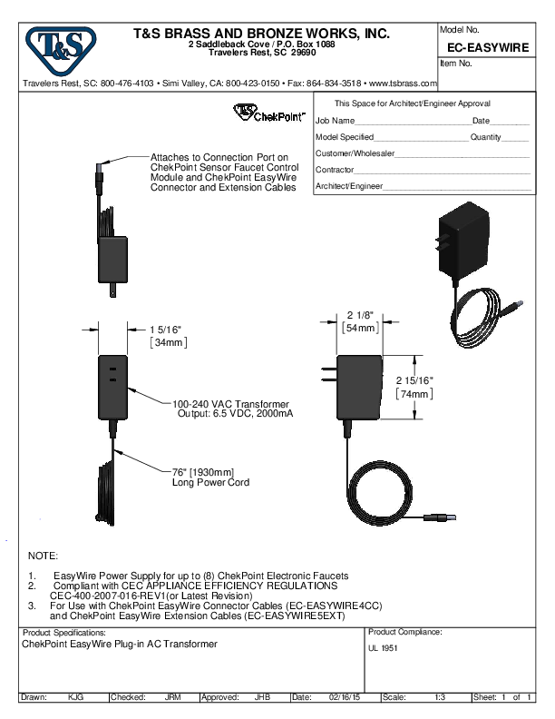 Cutsheet