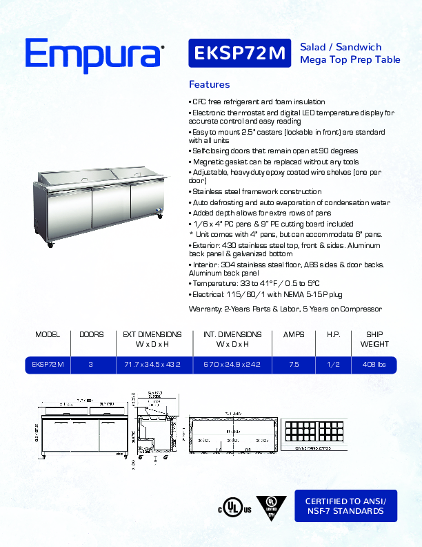 Cutsheet