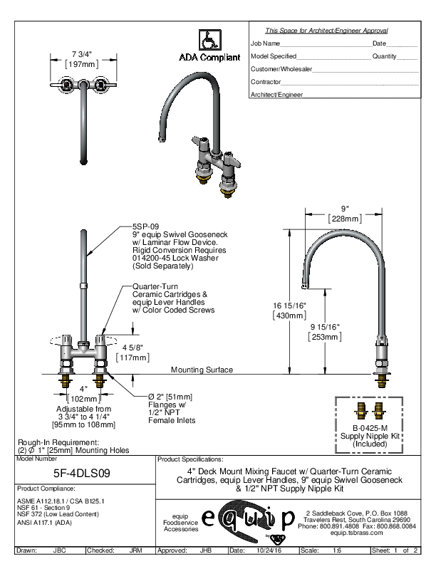 Cutsheet