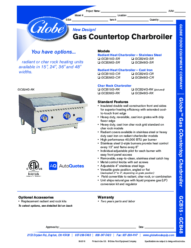 Cutsheet