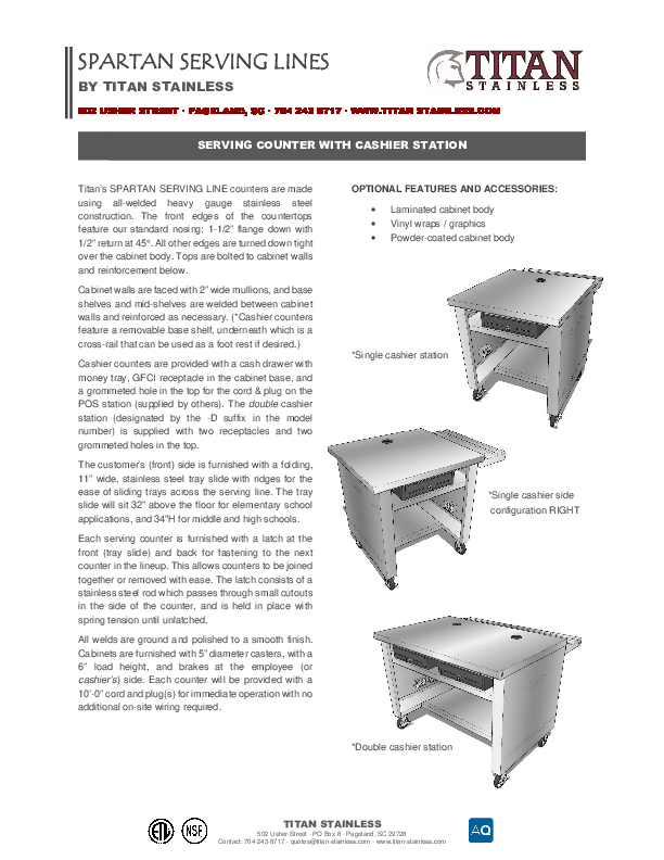 Cutsheet