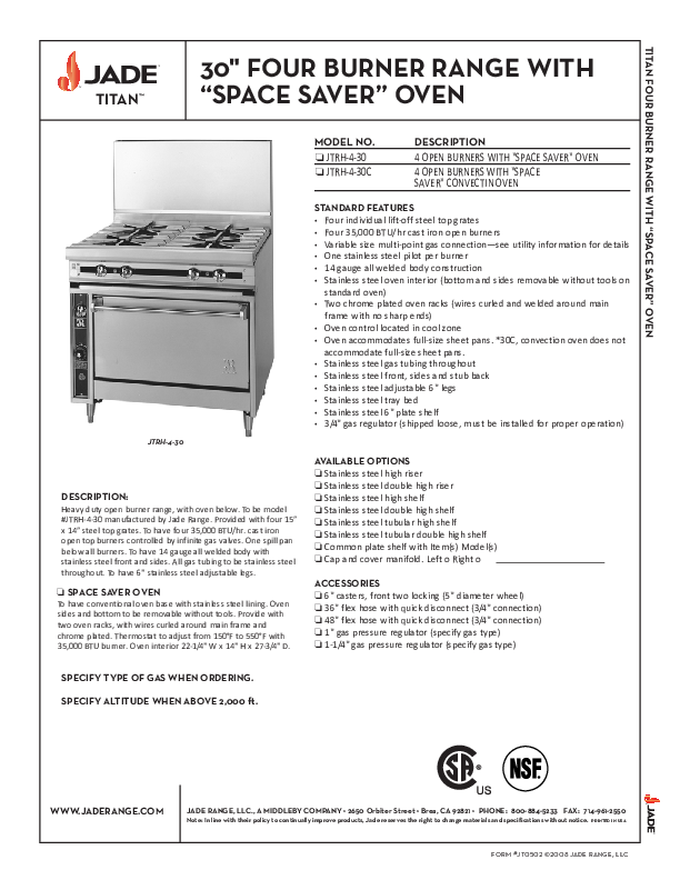 Cutsheet