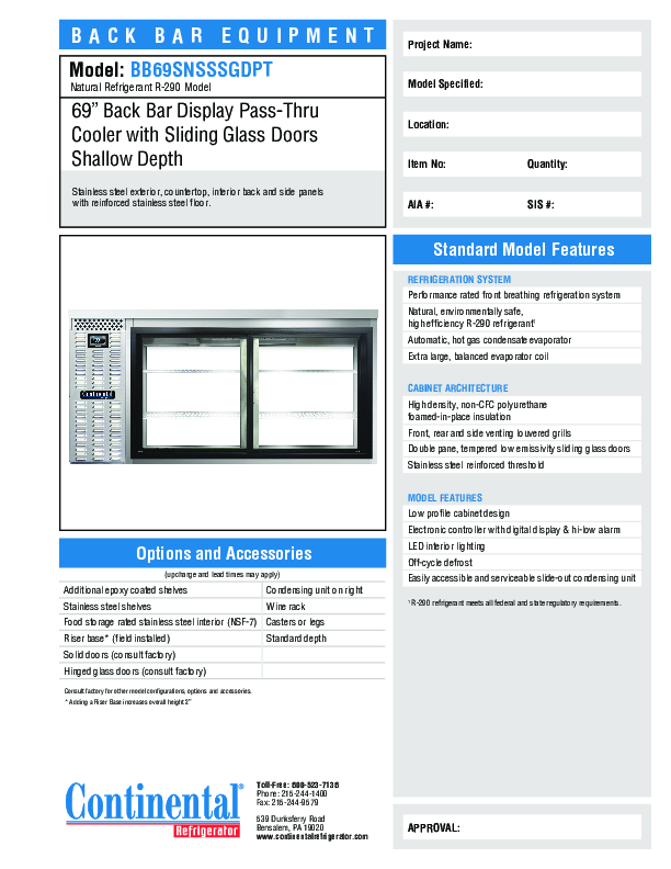 Cutsheet