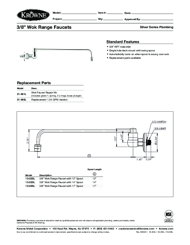 Cutsheet