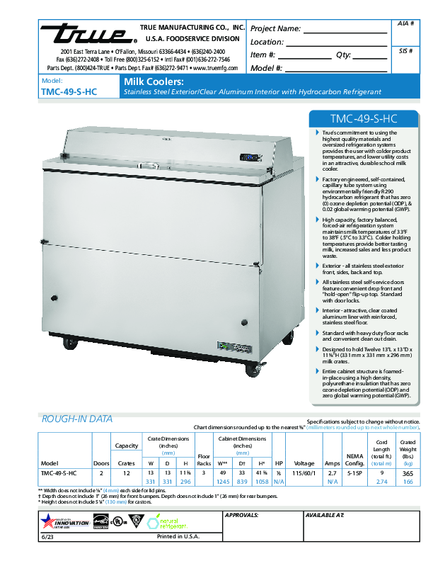 Cutsheet