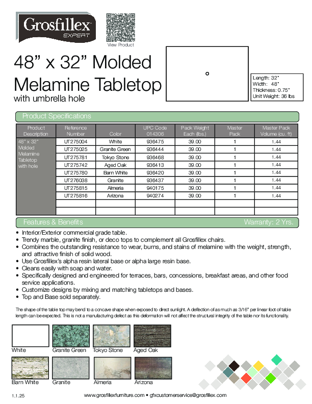 Cutsheet