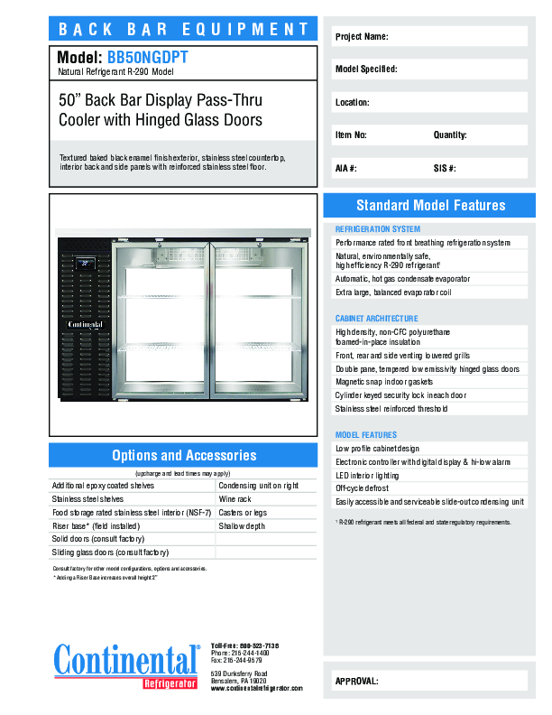 Cutsheet