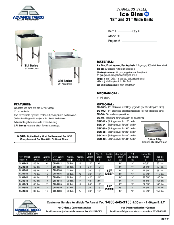 Cutsheet